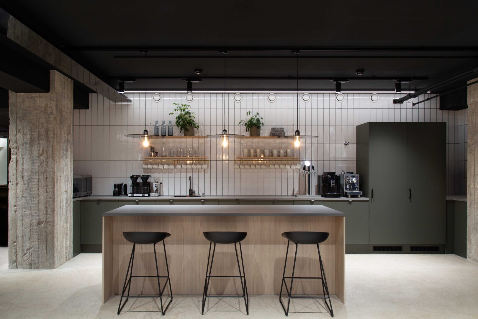 Cabana office event space kitchen cafe