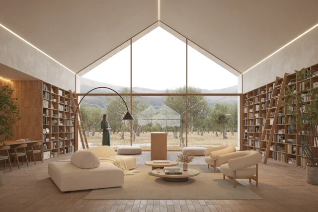 Architecture studio open-plan design
